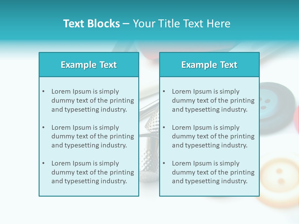 Work Spools Art PowerPoint Template