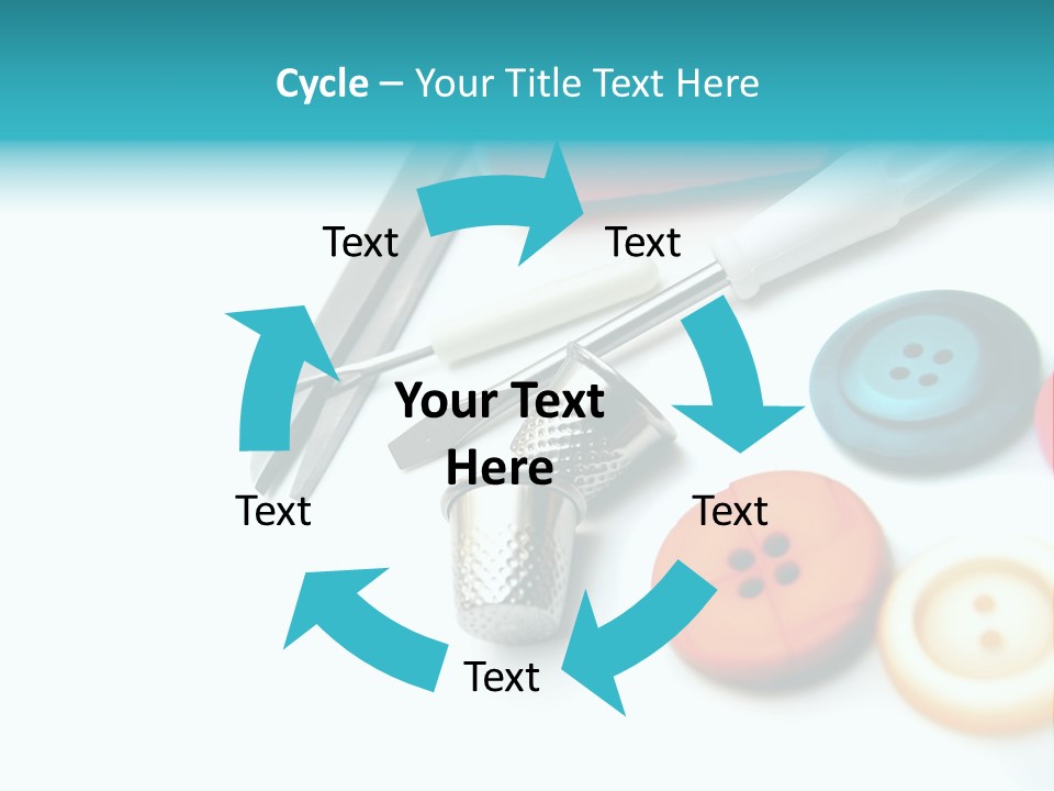 Work Spools Art PowerPoint Template