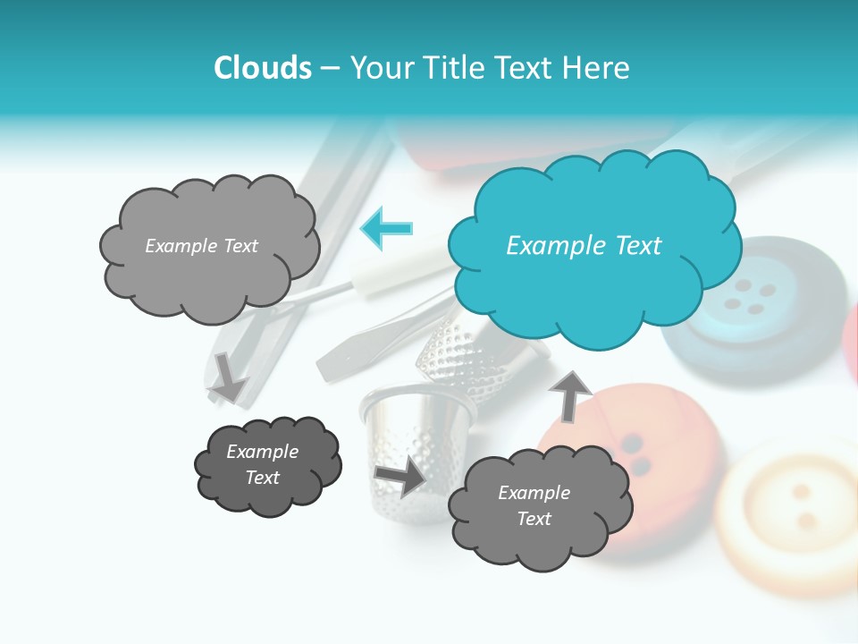 Work Spools Art PowerPoint Template