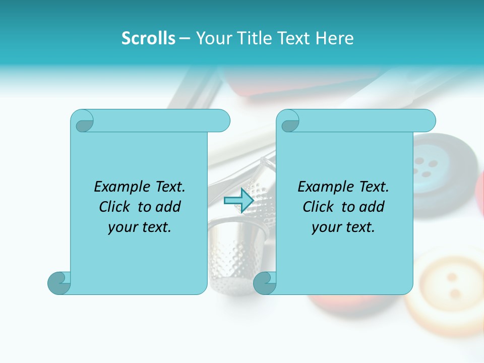 Work Spools Art PowerPoint Template