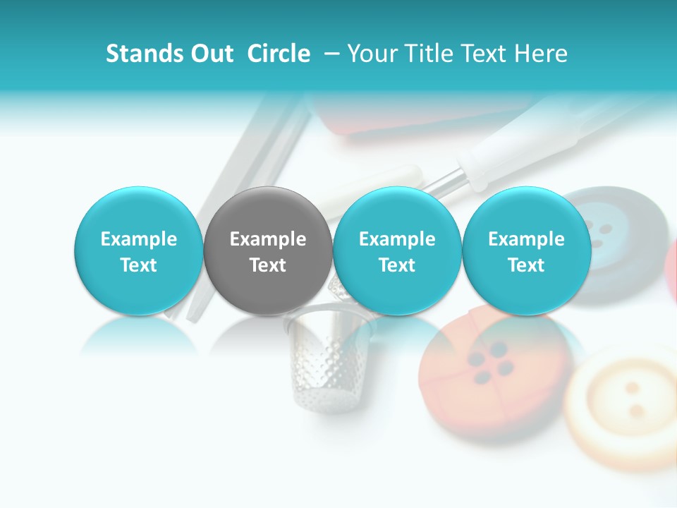 Work Spools Art PowerPoint Template