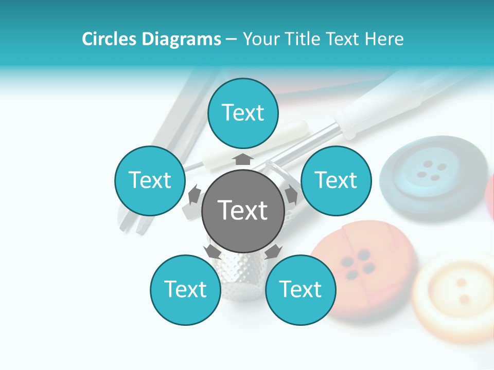 Work Spools Art PowerPoint Template