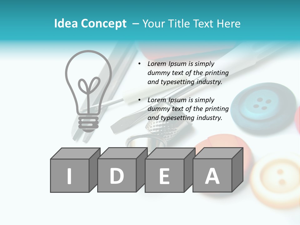 Work Spools Art PowerPoint Template