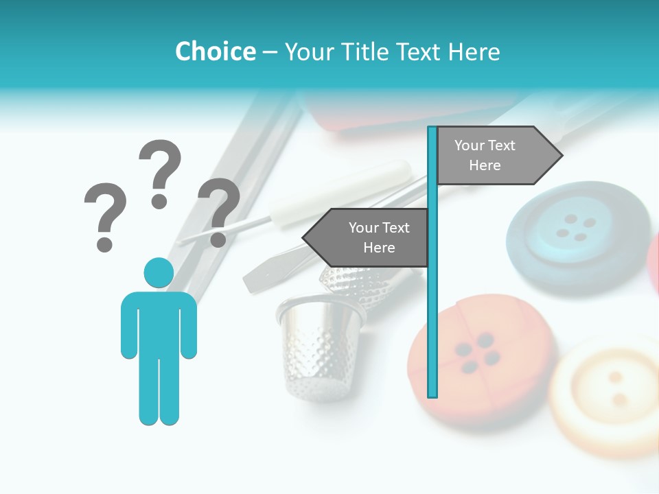 Work Spools Art PowerPoint Template