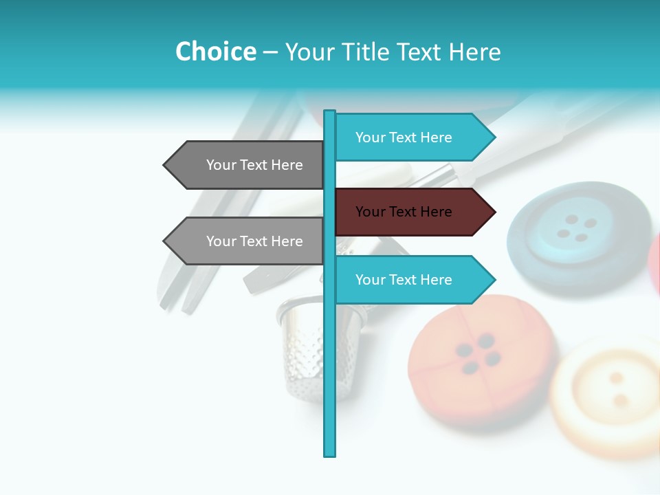 Work Spools Art PowerPoint Template