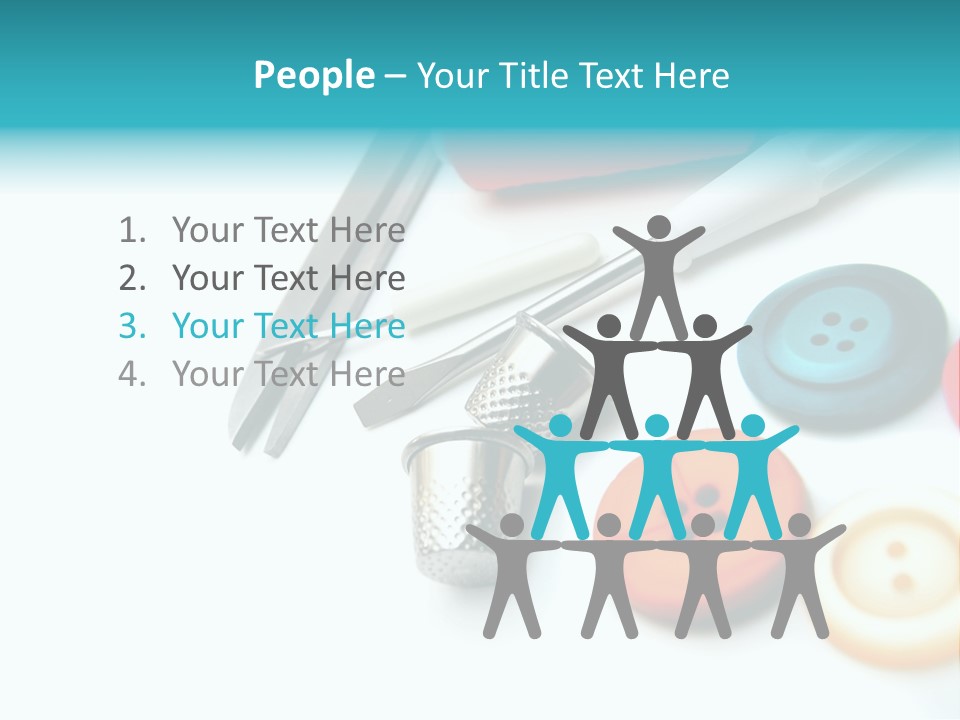 Work Spools Art PowerPoint Template