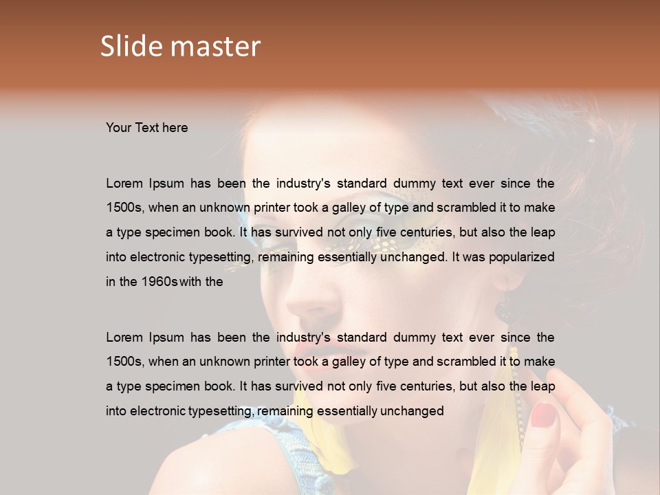 Colorful Look Eye PowerPoint Template