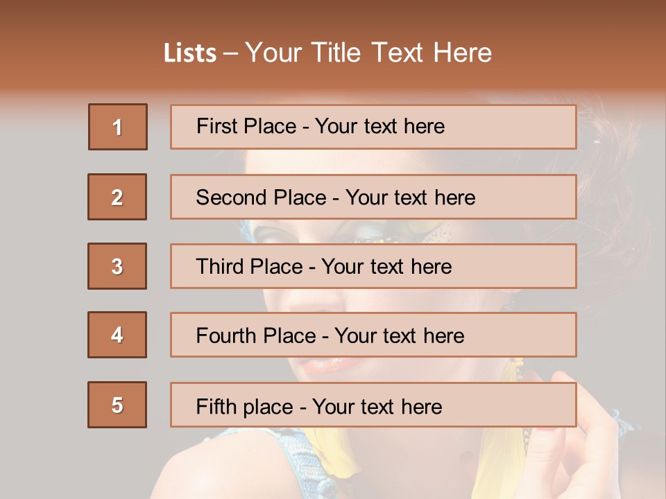 Colorful Look Eye PowerPoint Template
