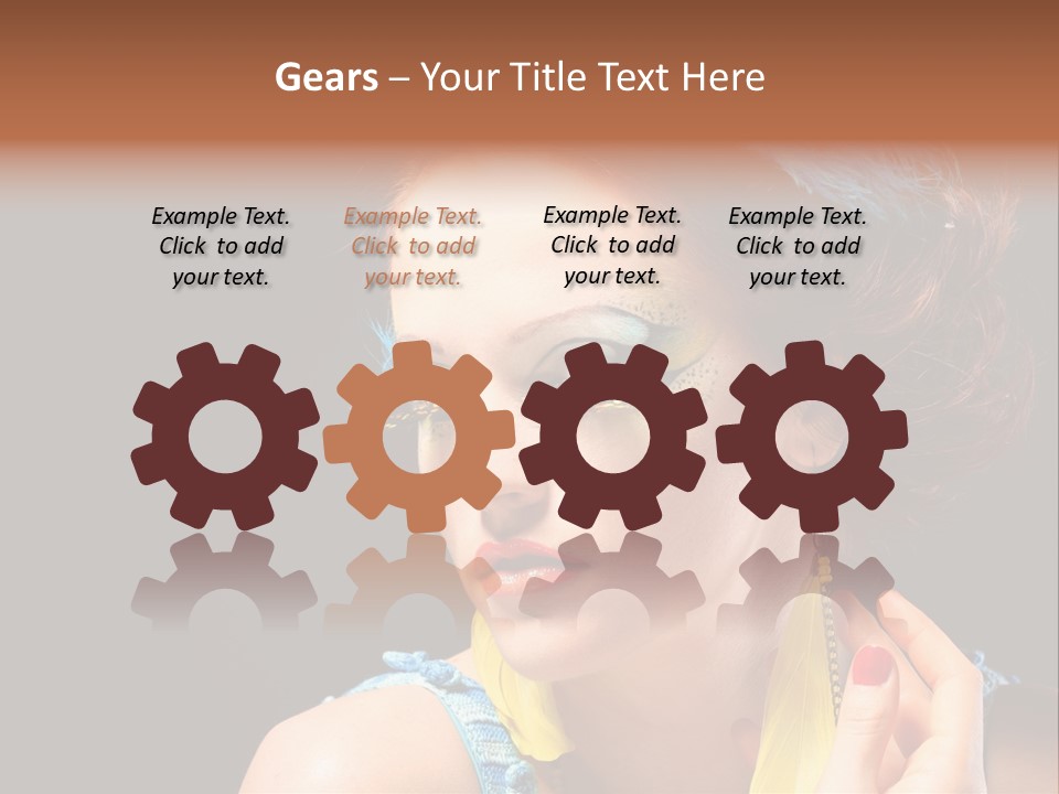 Colorful Look Eye PowerPoint Template