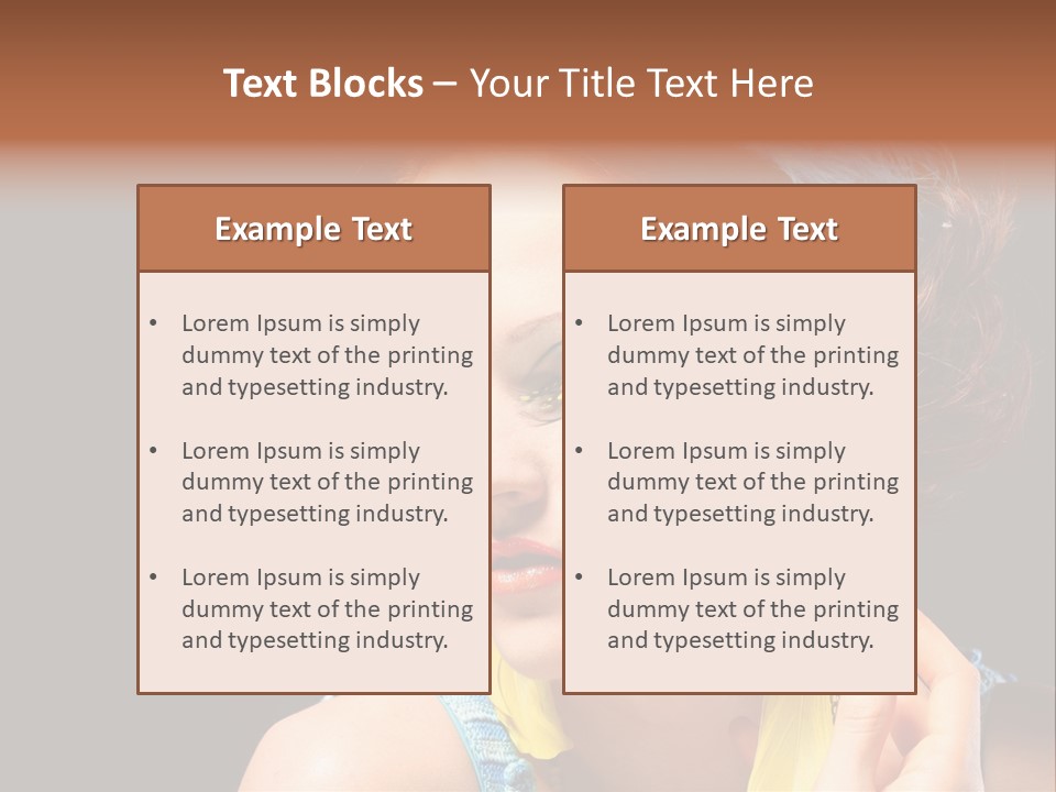Colorful Look Eye PowerPoint Template