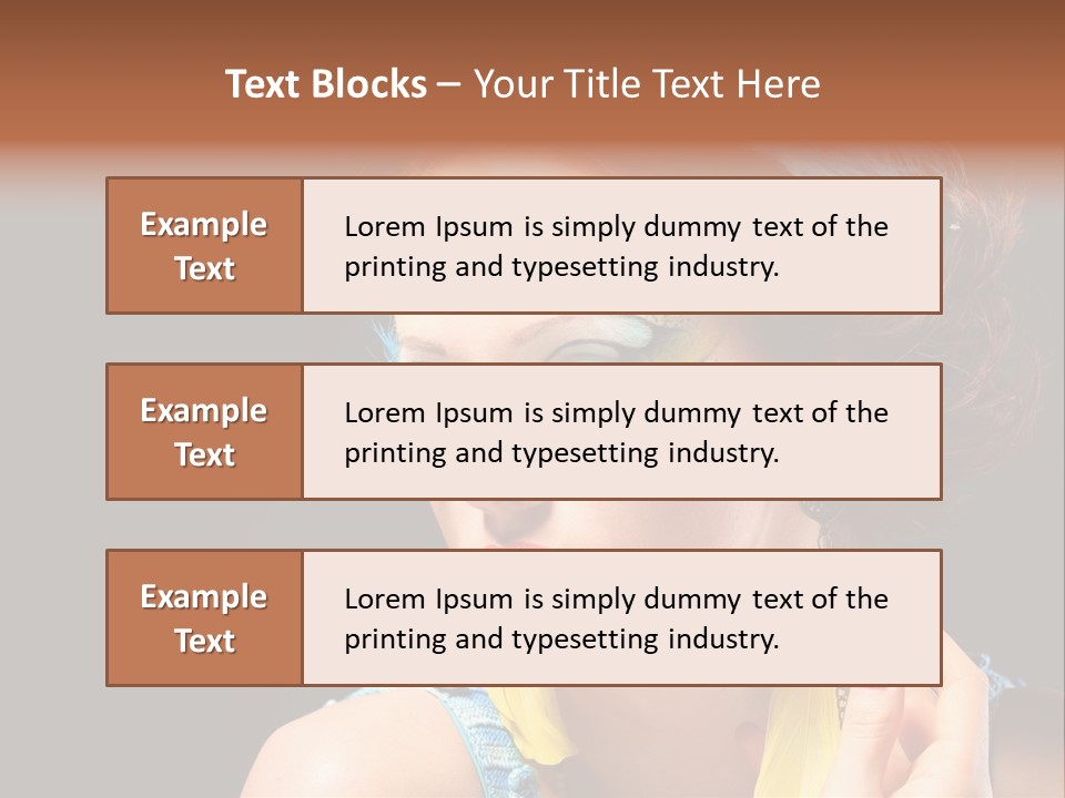 Colorful Look Eye PowerPoint Template