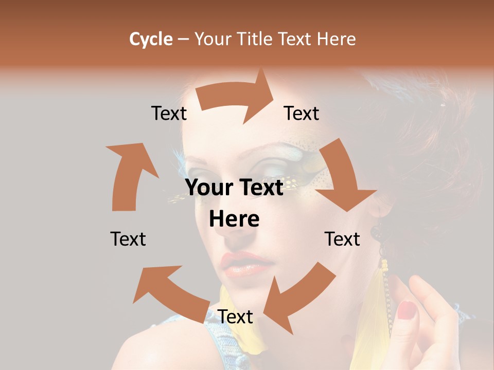 Colorful Look Eye PowerPoint Template