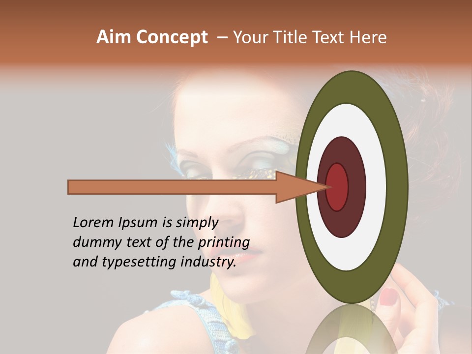 Colorful Look Eye PowerPoint Template