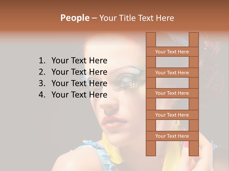 Colorful Look Eye PowerPoint Template