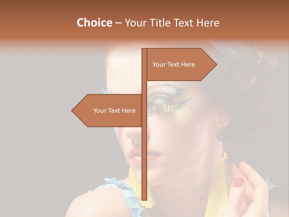 Colorful Look Eye PowerPoint Template