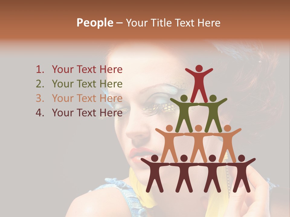 Colorful Look Eye PowerPoint Template