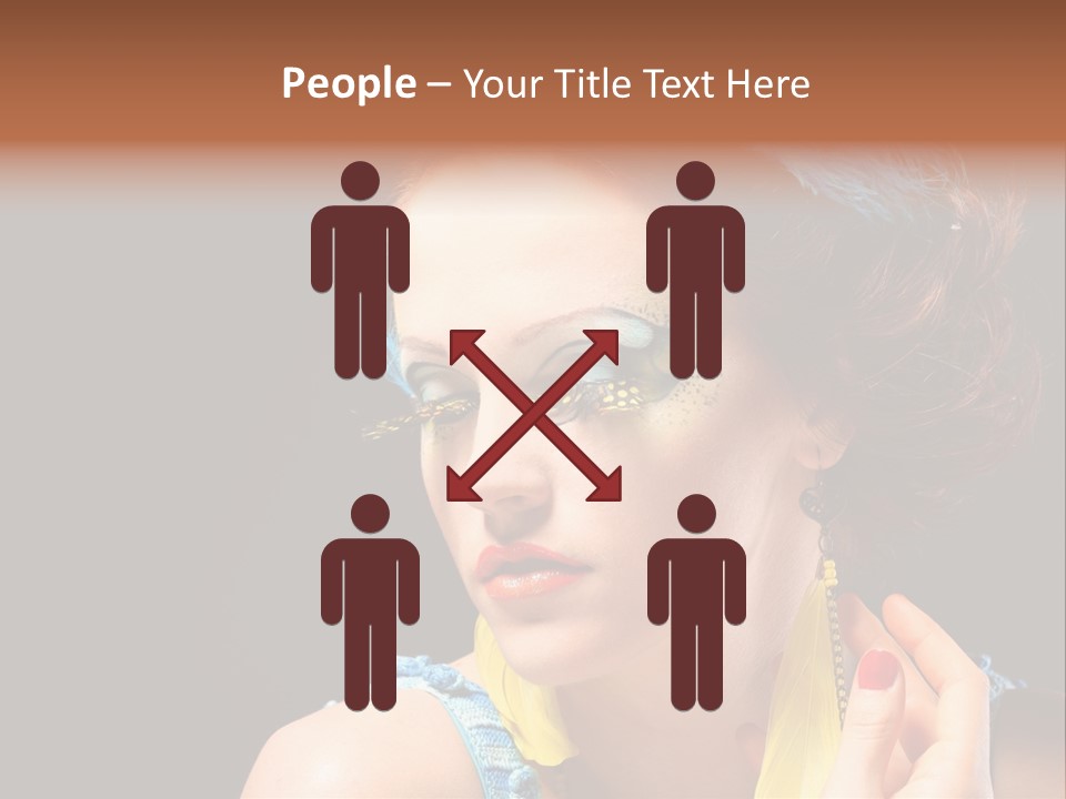 Colorful Look Eye PowerPoint Template