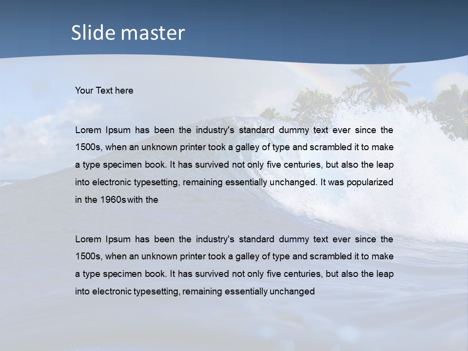 Air Surf Sky PowerPoint Template