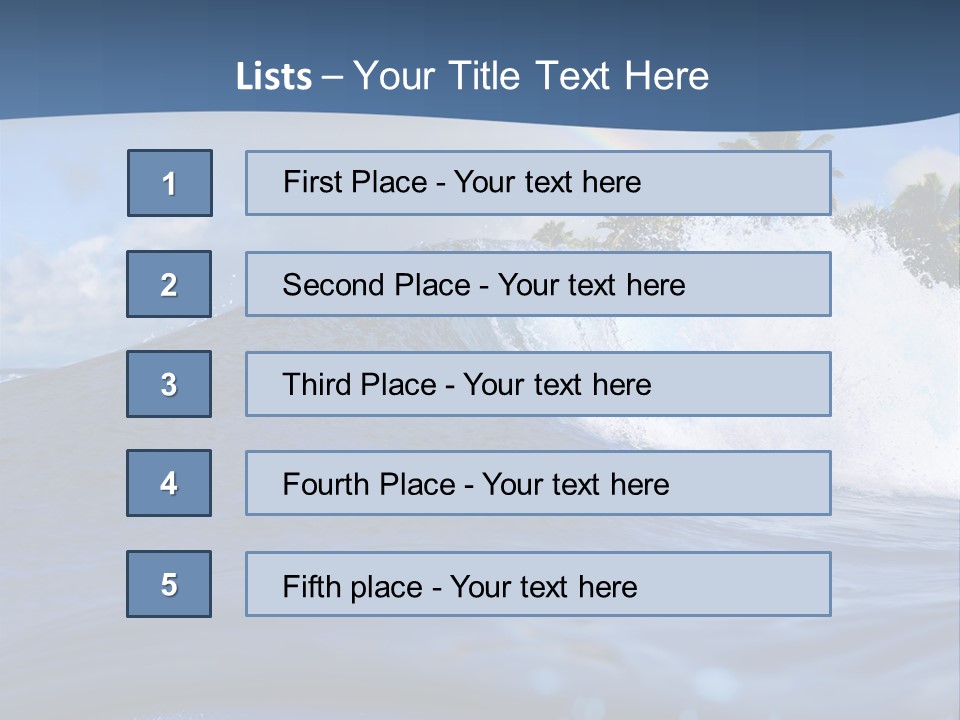 Air Surf Sky PowerPoint Template