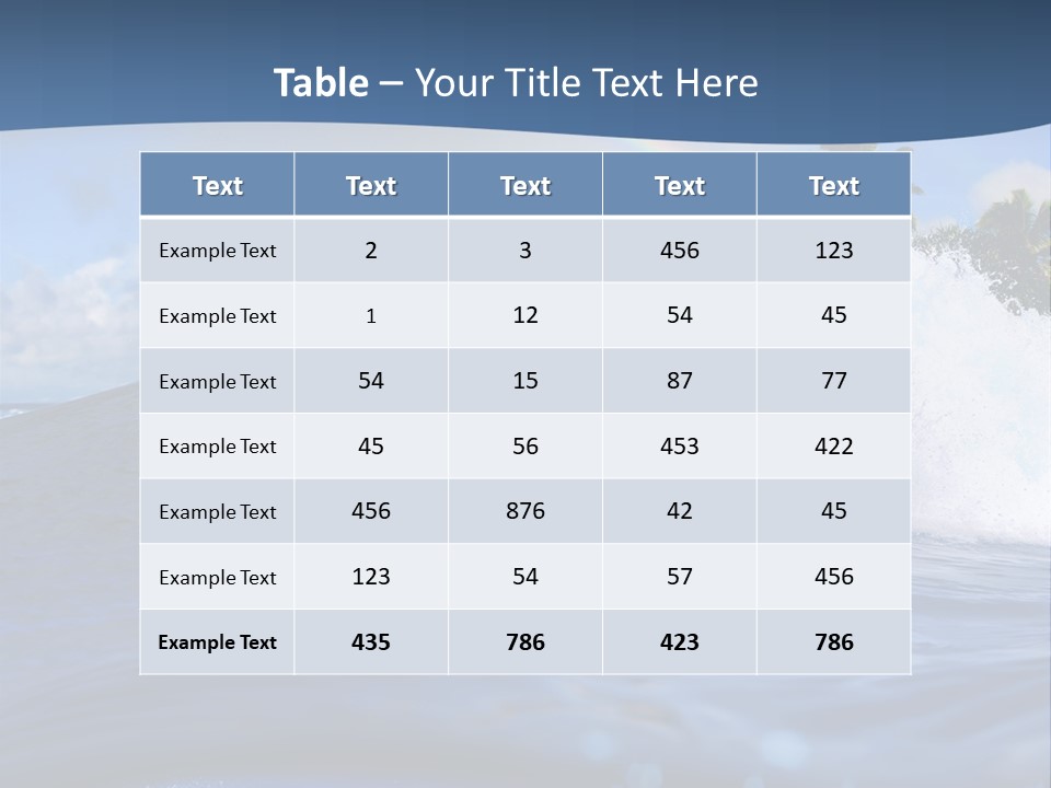Air Surf Sky PowerPoint Template