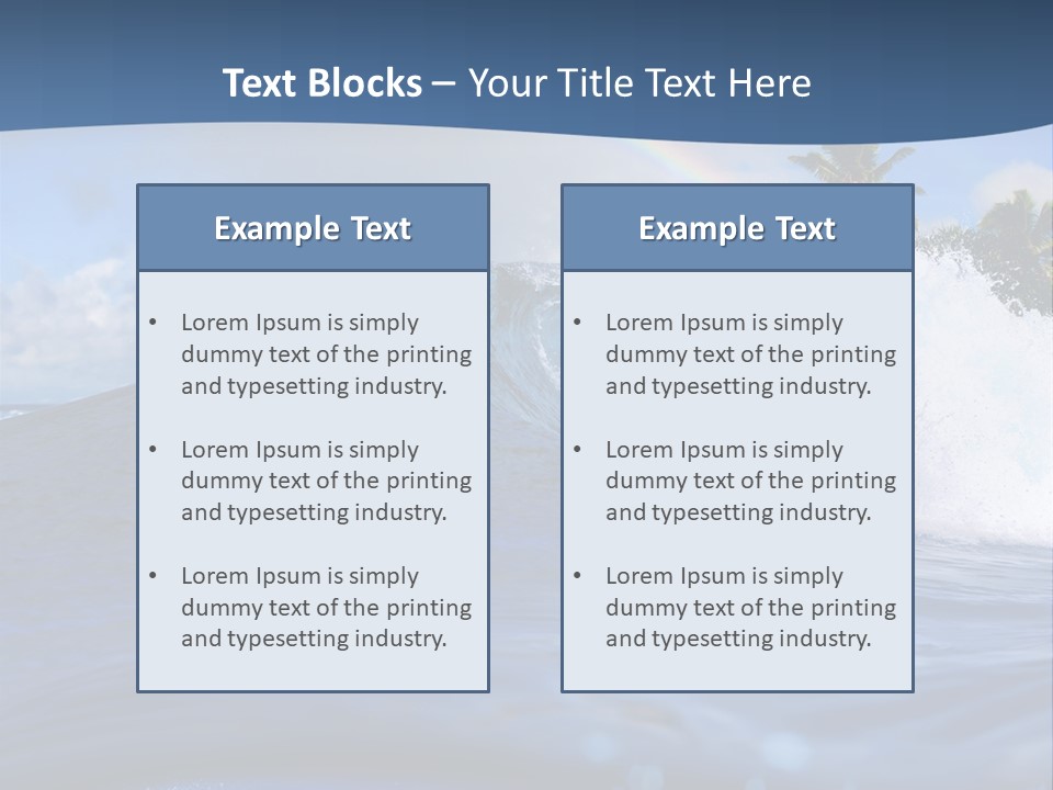 Air Surf Sky PowerPoint Template