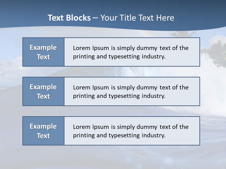 Air Surf Sky PowerPoint Template