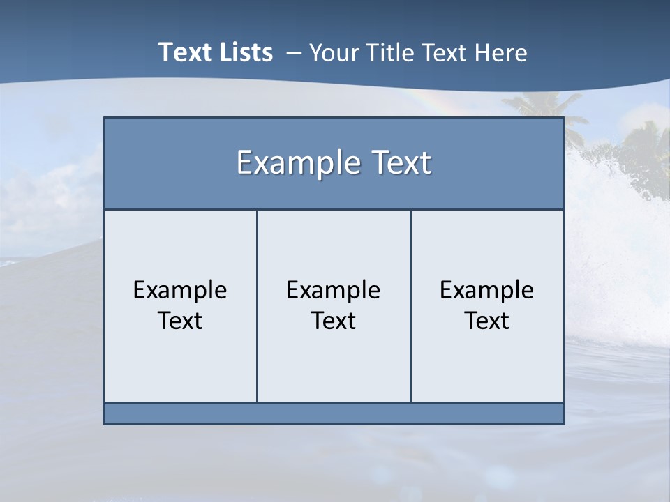 Air Surf Sky PowerPoint Template