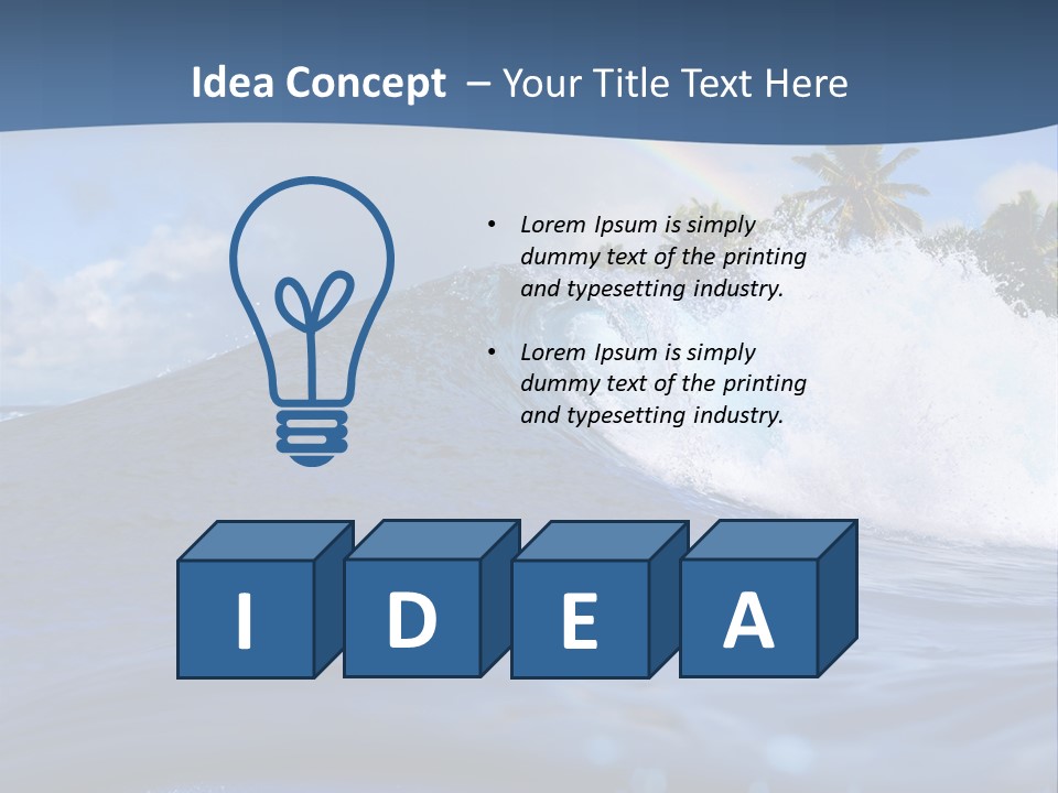 Air Surf Sky PowerPoint Template