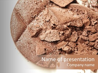 Crushed Cosmetics Color PowerPoint Template