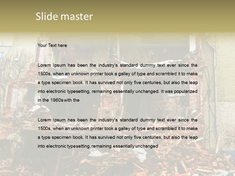 Decay Removal Crumble PowerPoint Template