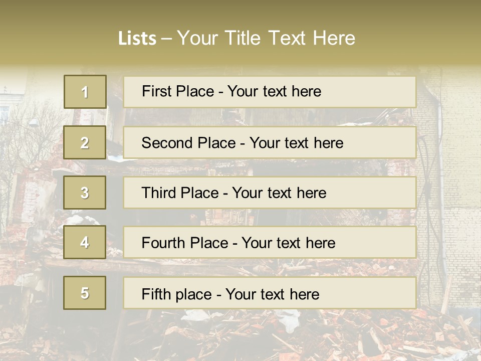 Decay Removal Crumble PowerPoint Template