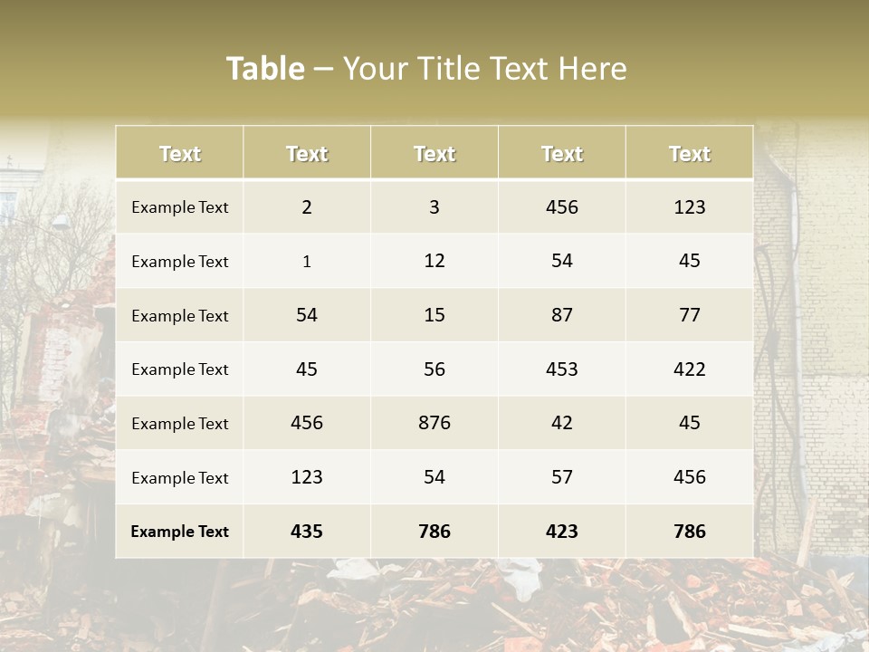 Decay Removal Crumble PowerPoint Template