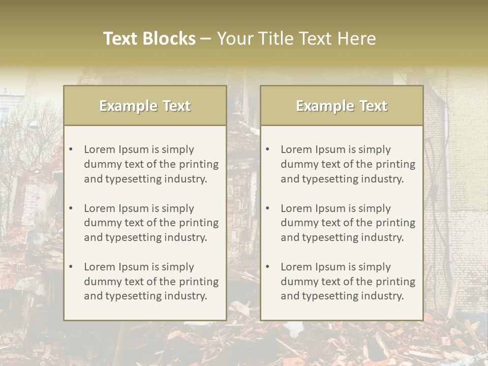 Decay Removal Crumble PowerPoint Template