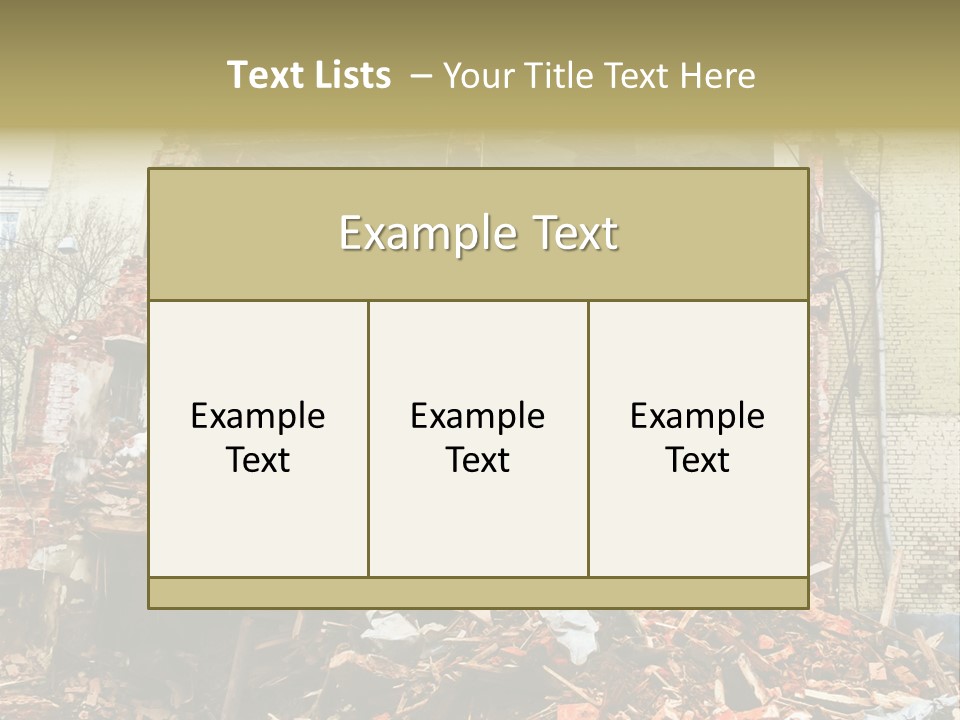 Decay Removal Crumble PowerPoint Template