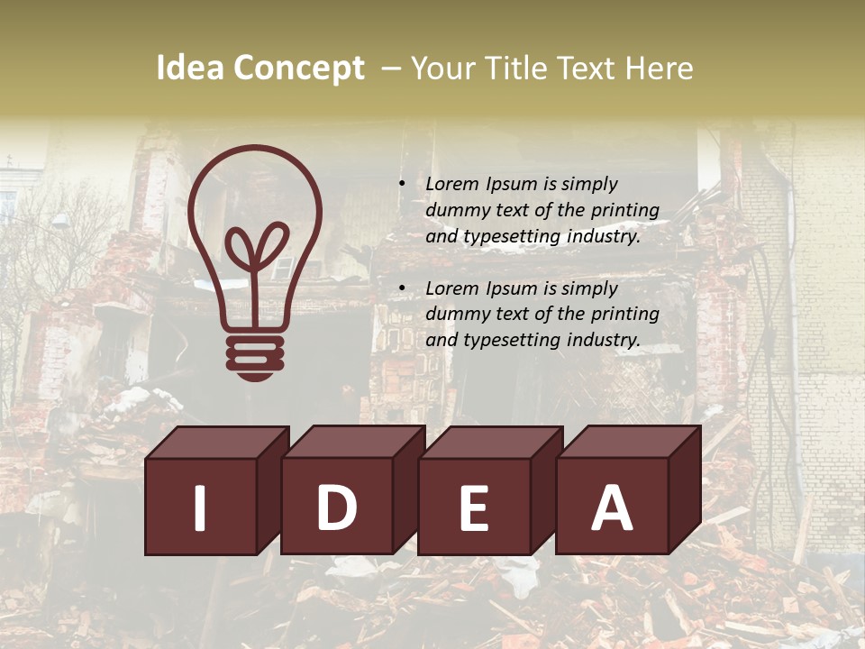 Decay Removal Crumble PowerPoint Template