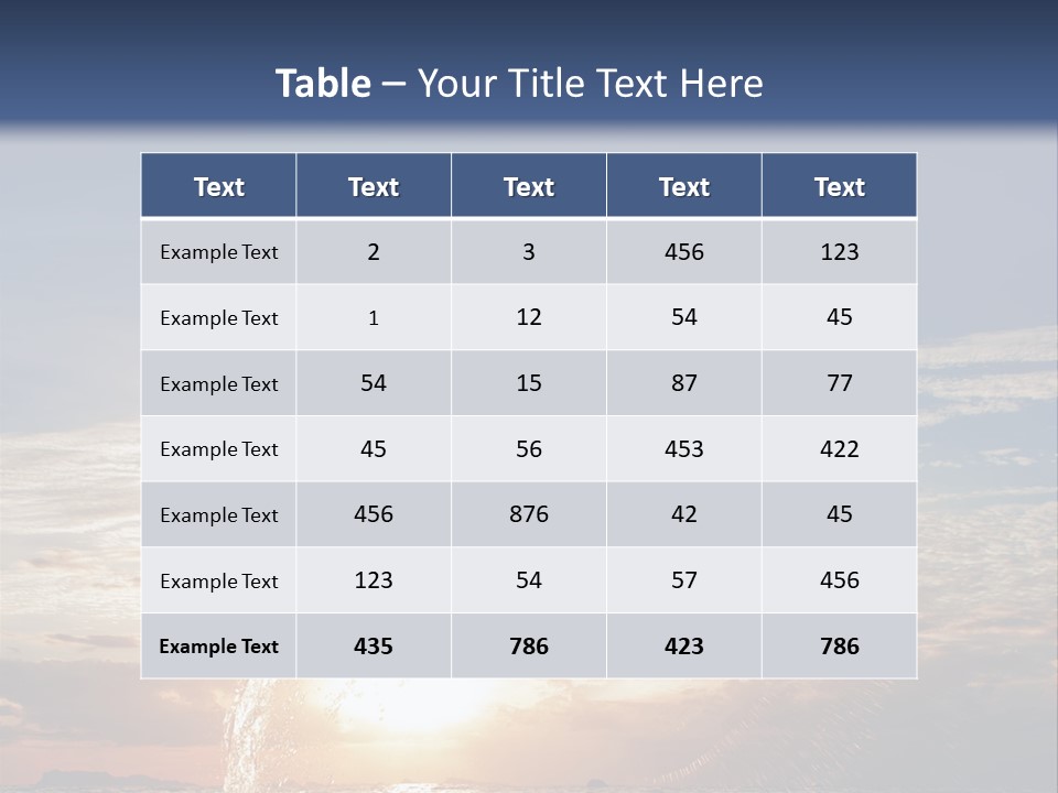 Sea Image Coast PowerPoint Template