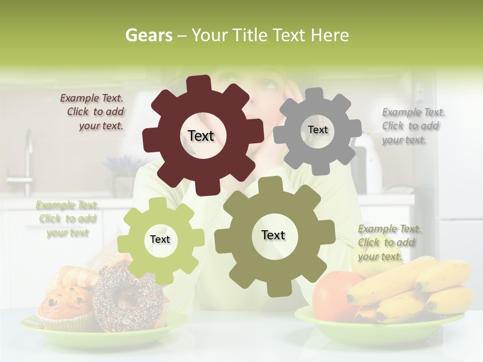 Cake Nutrition Fruit PowerPoint Template