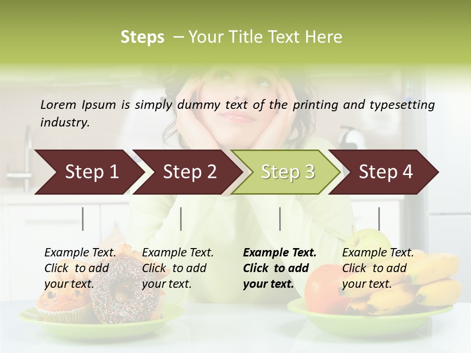 Cake Nutrition Fruit PowerPoint Template