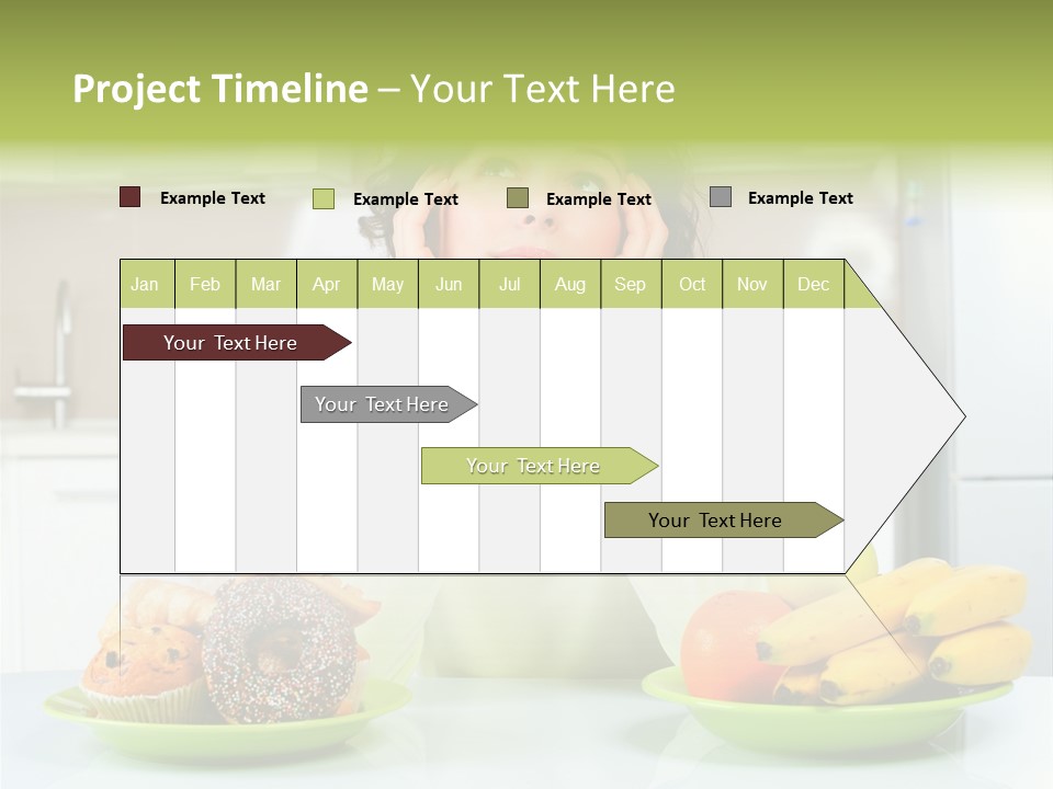 Cake Nutrition Fruit PowerPoint Template