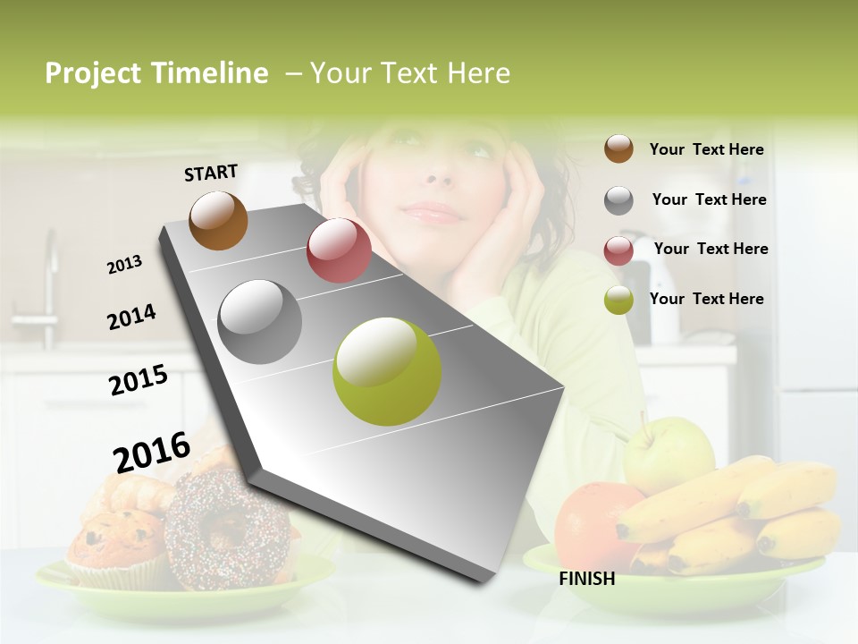 Cake Nutrition Fruit PowerPoint Template