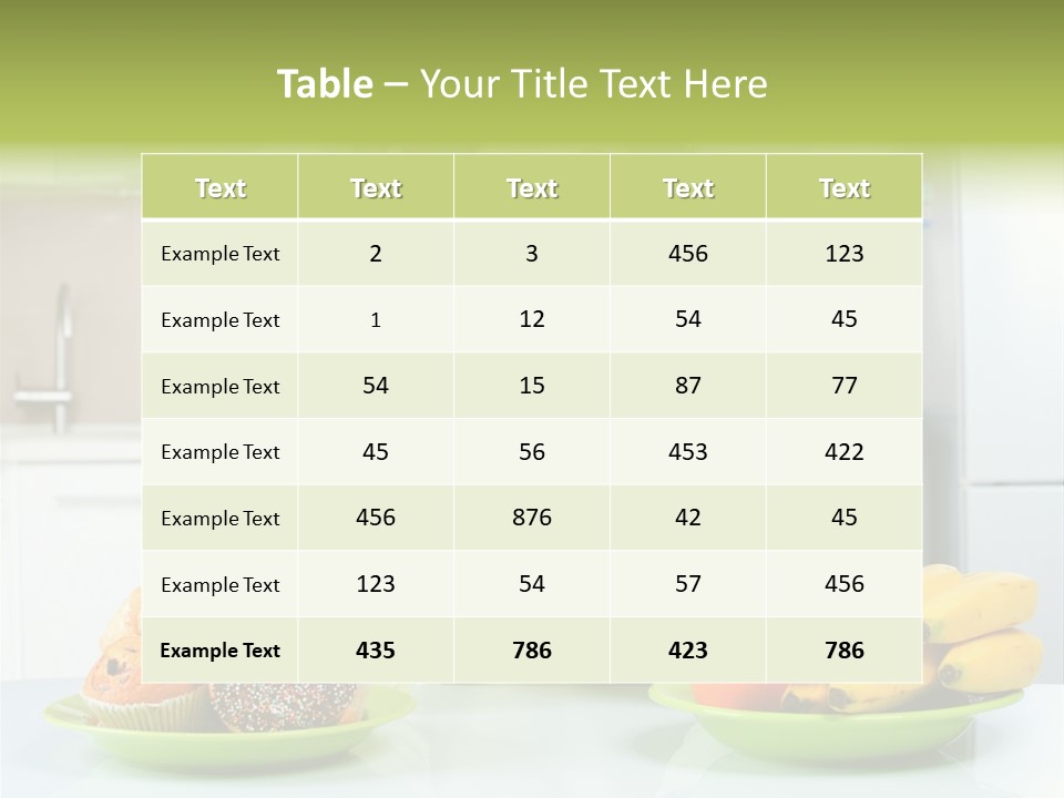 Cake Nutrition Fruit PowerPoint Template