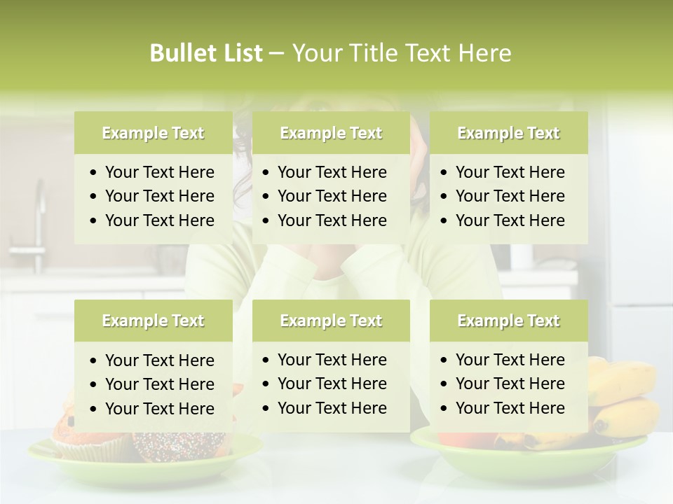 Cake Nutrition Fruit PowerPoint Template