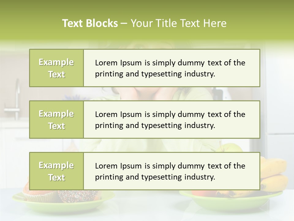 Cake Nutrition Fruit PowerPoint Template