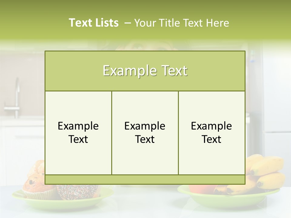 Cake Nutrition Fruit PowerPoint Template