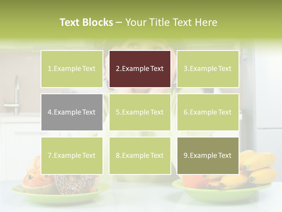 Cake Nutrition Fruit PowerPoint Template