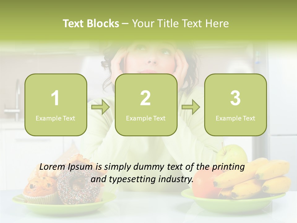 Cake Nutrition Fruit PowerPoint Template
