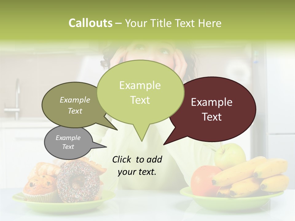 Cake Nutrition Fruit PowerPoint Template