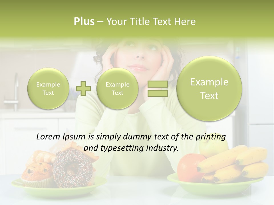 Cake Nutrition Fruit PowerPoint Template