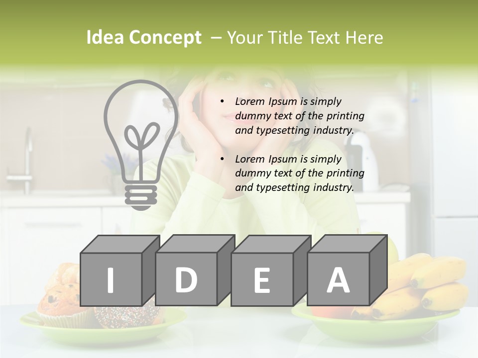 Cake Nutrition Fruit PowerPoint Template
