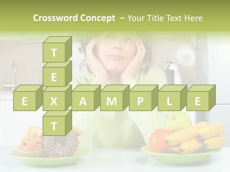 Cake Nutrition Fruit PowerPoint Template